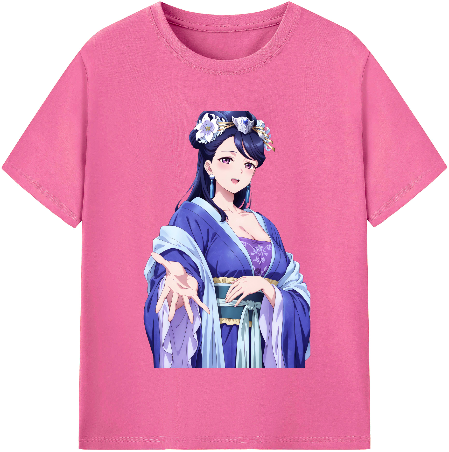 （画像用） 薬屋のひとりごと The Apothecary Diaries レディースカジュアルプリントTシャツ（綿100％）